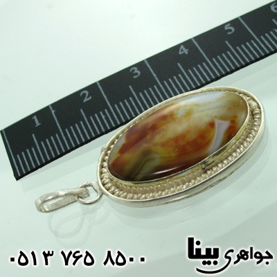 گردنبند عقیق شجری طرح برزخ