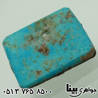 نگین انگشتر فیروزه نیشابوری شجری مربعی