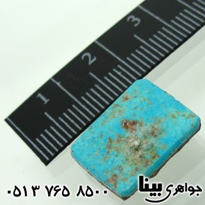 نگین انگشتر فیروزه نیشابوری شجری مربعی