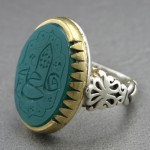خطی درشت با حکاکی علی و فاطمه _کد:29234