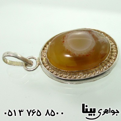 گردنبند عقیق باباقوری طرح چشم