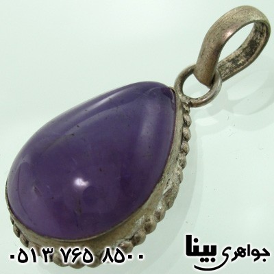 گردنبند آمتیست درشت با تراش دامله