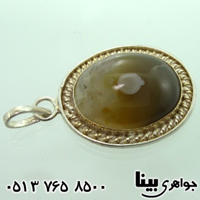 گردنبند عقیق باباقوری بیضی