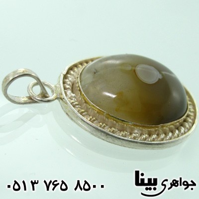 گردنبند عقیق باباقوری بیضی