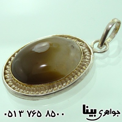 گردنبند عقیق باباقوری بیضی