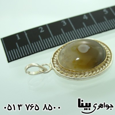 گردنبند عقیق باباقوری بیضی