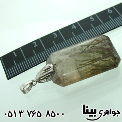 گردنبند کوارتز دودی مویی