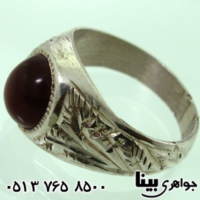 انگشتر عقیق قرمز بچگانه