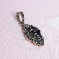 گردنبند یاقوت کبود مارکازیتی زنانه خاص 