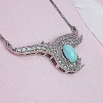 گردنبند فیروزه نیشابوری زنانه بسیار خاص _کد:29568