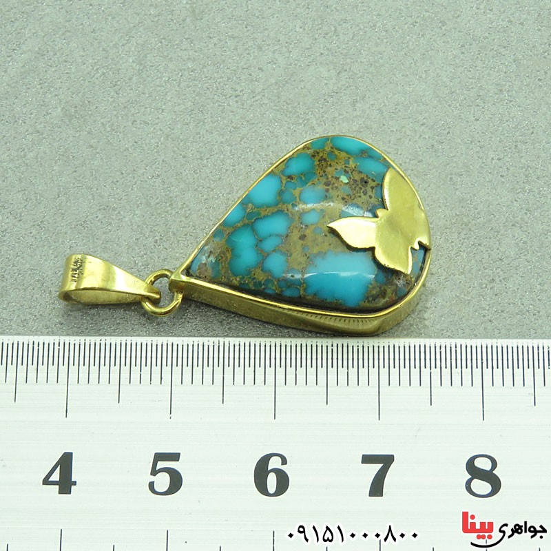 گردنبند فیروزه نیشابوری شجری خاص زنانه _کد:29619