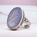 کبود خطی مردانه با حکاکی یا زهرا _کد:29651