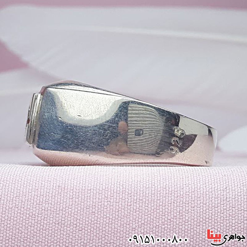 انگشتر نقره دست ساز درشت با حرز کبیر امام جواد _کد:29798