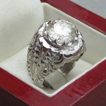 روسی (موزانایت) درشت دست ساز رودیوم فاخر _کد:29921