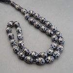 تسبیح کشکول (کوک) ۳۳ دانه ای با مرصع کهربا و فیروزه خاص _کد:29936