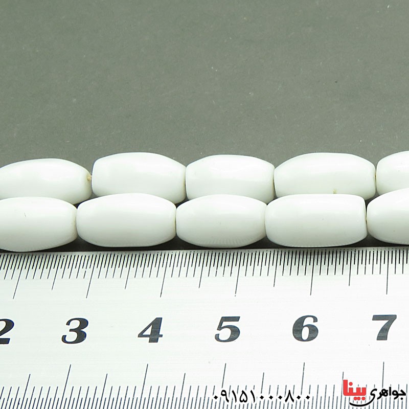 تسبیح عقیق یمنی سفید 33 دانه ای خاص و زیبا _کد:29961