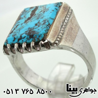 انگشتر فیروزه نیشابوری شجری فاخر مردانه
