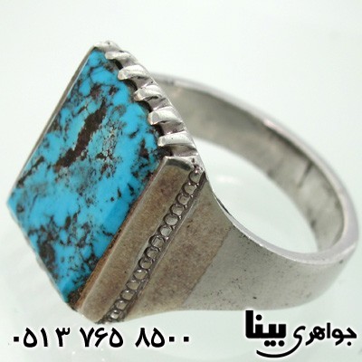انگشتر فیروزه نیشابوری شجری فاخر مردانه