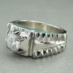 روسی (موزانایت) فاخر مردانه دست ساز _کد:30059