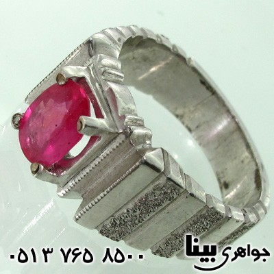 انگشتر یاقوت سرخ مردانه فاخر کلاسیک