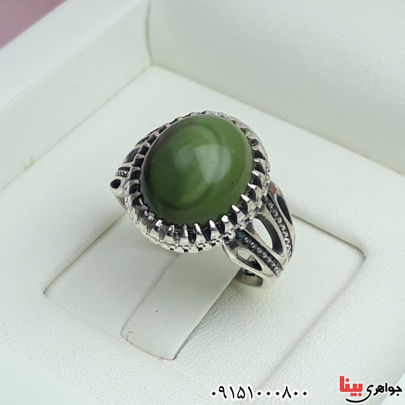 انگشتر عقیق باباقوری ست خاص و شیک زیبا _کد:30167