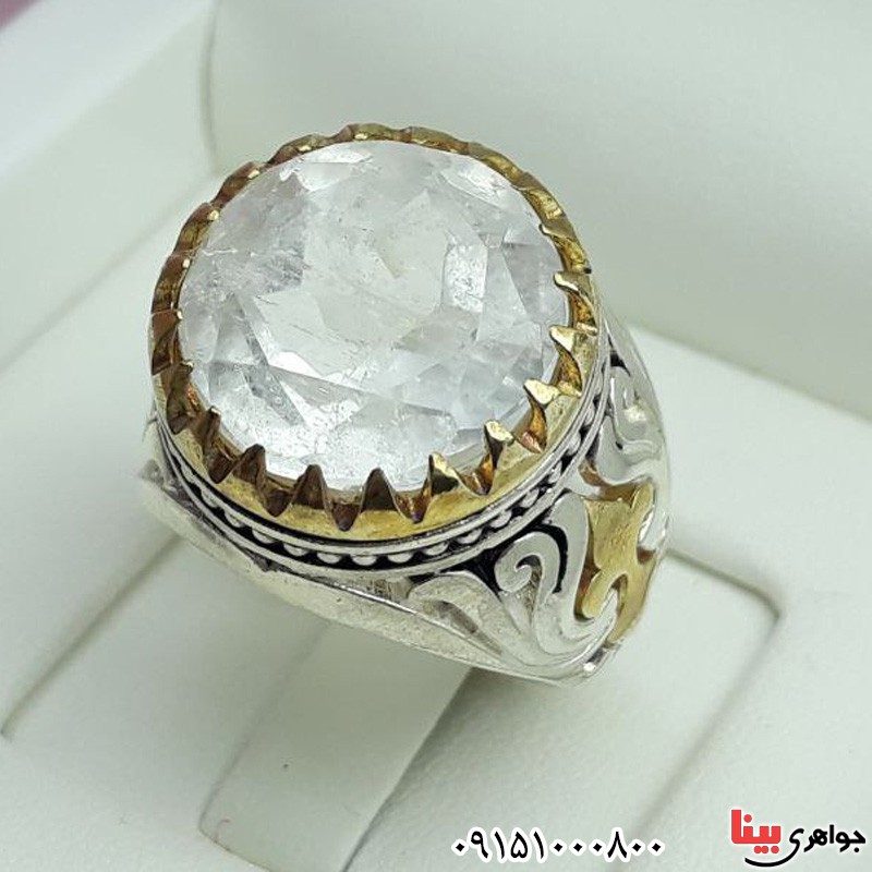 انگشتر در نجف درشت با تراش زیبای الماسی _کد:30171