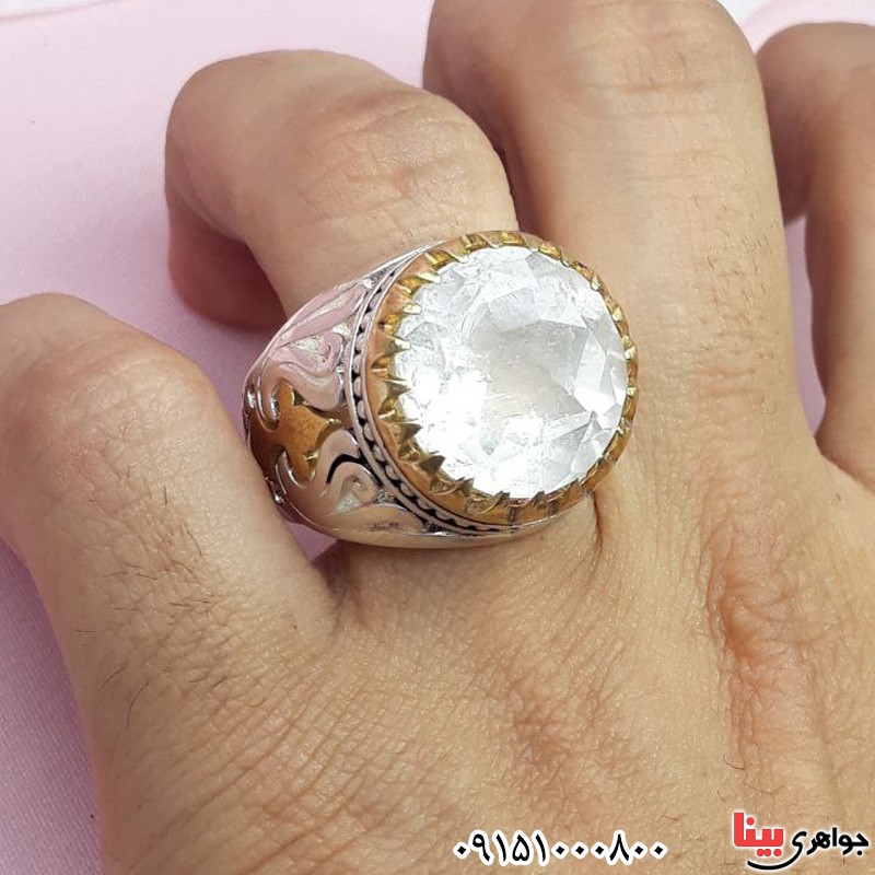 انگشتر در نجف درشت با تراش زیبای الماسی _کد:30171