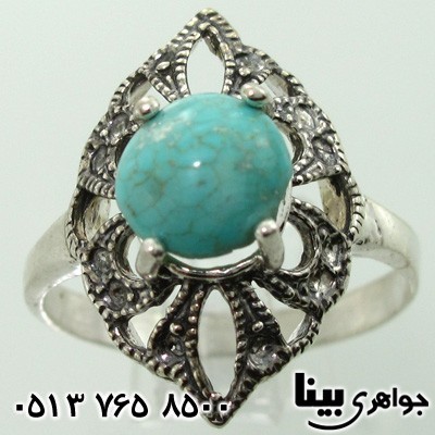 انگشتر فیروزه نیشابوری زنانه مارکازیتی
