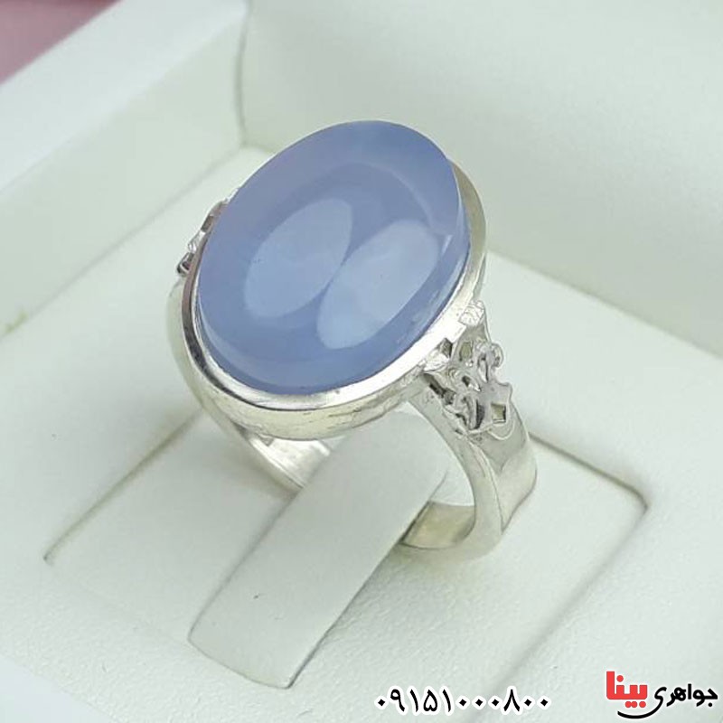 انگشتر عقیق یمنی کبود ست خاص و شیک _کد:30576