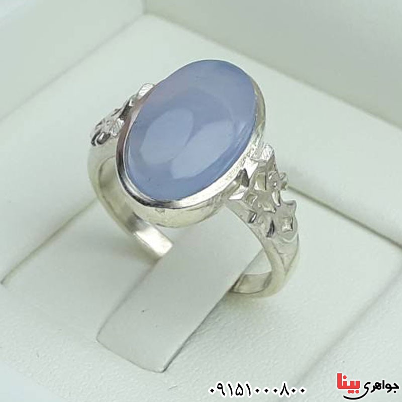 انگشتر عقیق یمنی کبود ست خاص و شیک _کد:30576