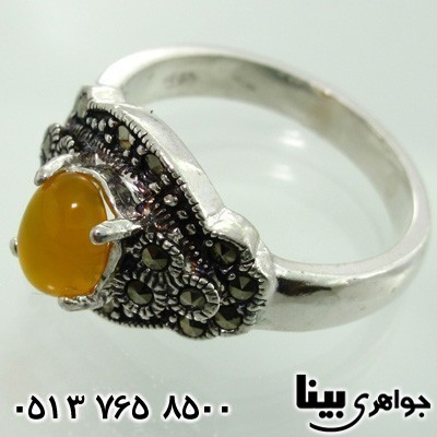 انگشتر عقیق شرف الشمس زنانه زیبا