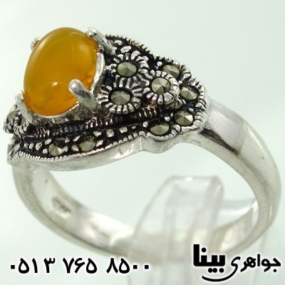 انگشتر عقیق شرف الشمس زنانه زیبا