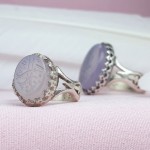 سوسنی خطی ست با حکاکی یا علی و یا زهرا _کد:30580
