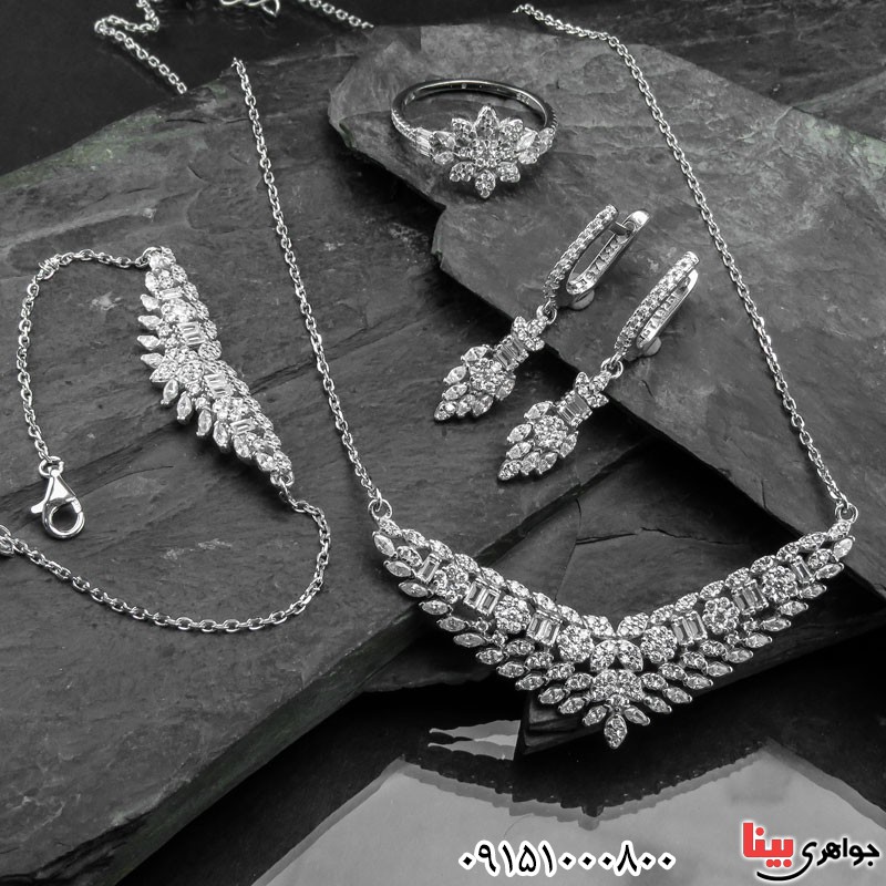 سرویس نقره رودیوم فاخر و درشت _کد:30586