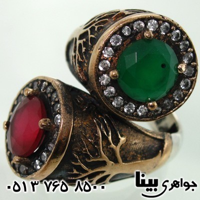 انگشتر جید زنانه عثمانی درختچه