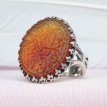 خطی چند رنگ به حکاکی امیری حسین و نعم الامیر _کد:30658