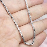 زنجیر نقره مدل کرال ریز 55 سانتی زیبا و خاص _کد:30670