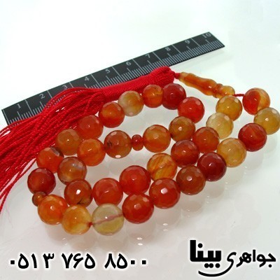 تسبیح عقیق تراش هشت ضلعی