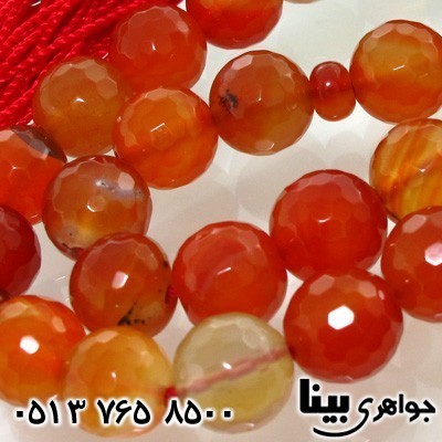 تسبیح عقیق تراش هشت ضلعی