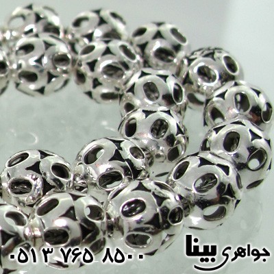 تسبیح نقره شبکه کاری 33 دانه ای