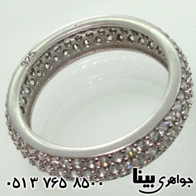 انگشتر نقره زنانه میکروسیتینگ حلقه ای