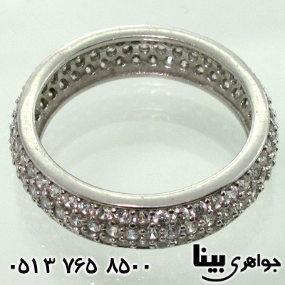 انگشتر نقره زنانه میکروسیتینگ حلقه ای