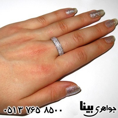 انگشتر نقره زنانه میکروسیتینگ حلقه ای