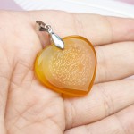 طرح قلب با حکاکی وان یکاد _کد:30848