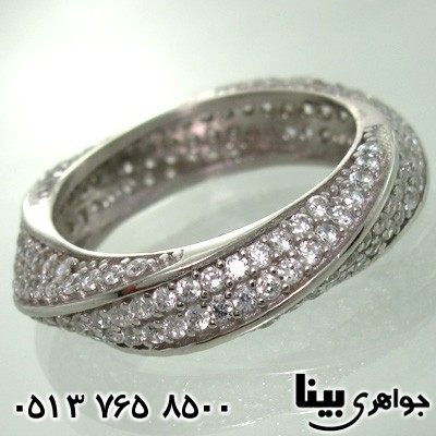 انگشتر نقره زنانه میکروسیتینگ پیچک