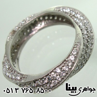 انگشتر نقره زنانه میکروسیتینگ پیچک