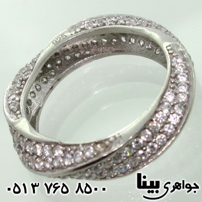انگشتر نقره زنانه میکروسیتینگ پیچک