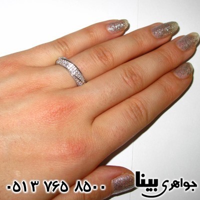 انگشتر نقره زنانه میکروسیتینگ پیچک