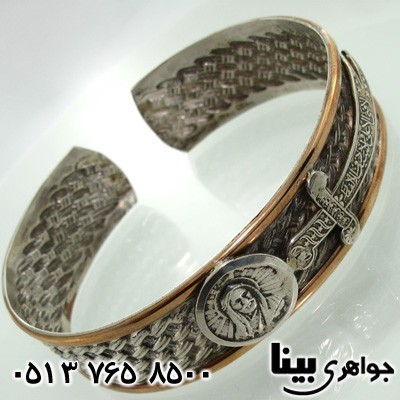 دستبند نقره شمایل و ذوالفقار