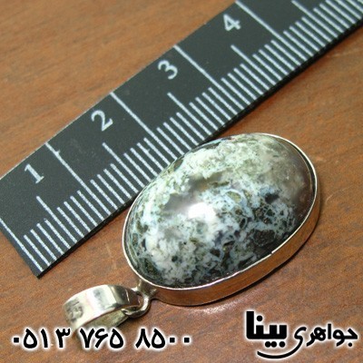 گردنبند عقیق خزه ای (جاسپر) درشت 1